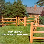 New Round Rail & Cedar Split Rail Wood Fences